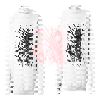 ブラッドシャツ ブラッディスプラッター ハロウィン 血 ステンド グラフィック スウェットシャツ - Kawaiitshirt