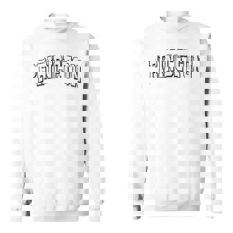 プリンストン テキサス ビンテージ アスレチック スポーツ B&W プリント スウェットシャツ - Kawaiitshirt