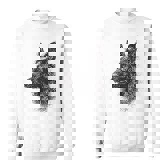 ベルギーシェパード 犬 グラフィック ペットアート ベルギーシェパード スウェットシャツ - Kawaiitshirt