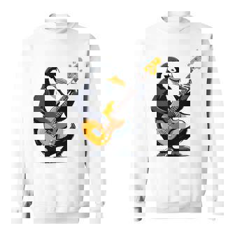 ベースギターを弾くペンギン ペンギン スウェットシャツ - Kawaiitshirt