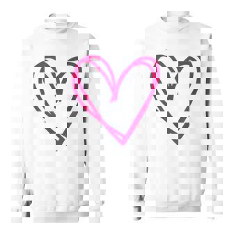 ホットピンクハート スウェットシャツ - Kawaiitshirt