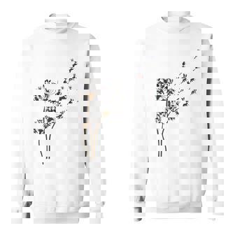 ボストンテリア フラワー フライ タンポポ 面白い 犬好き 犬 お父さん スウェットシャツ - Kawaiitshirt