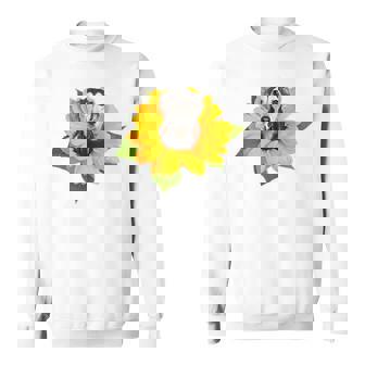 ポケットの中の犬 花 サルーキ スウェットシャツ - Kawaiitshirt