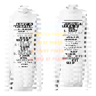 ポーカー パーフェクトデイ ポーカーハンド テキサスホールデムプレーヤー ポーカー スウェットシャツ - Kawaiitshirt