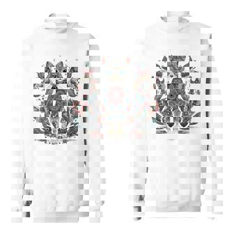 マンダラデザインのかわいい猫の曼荼羅。 長袖tシャツ スウェットシャツ - Kawaiitshirt