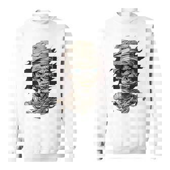 ミイラ コスチューム ハロウィン 不気味なアート ミイラ スウェットシャツ - Kawaiitshirt