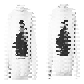 ミステリアスなクロークドクラシック紳士ヴィンテージノワールスタイル スウェットシャツ - Kawaiitshirt