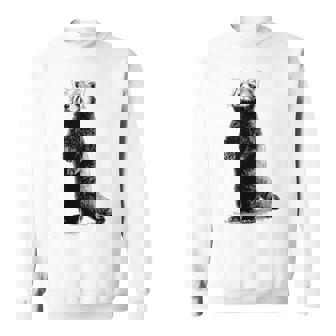 ミニマリストデザインのレッサーパンダ スウェットシャツ - Kawaiitshirt