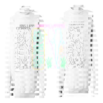 メダカ飼育者向け「めだかネオンデザイン」-バックプリント- スウェットシャツ - Kawaiitshirt