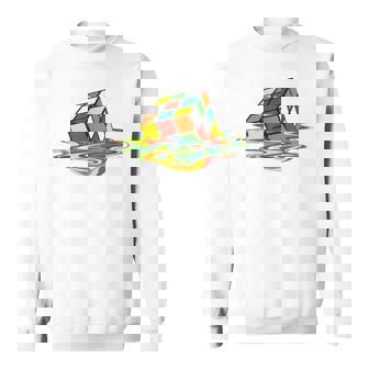 メルティング ルービックキューブ スウェットシャツ - Kawaiitshirt