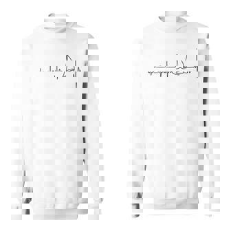 ヨットのハートビートグラフィック スウェットシャツ - Kawaiitshirt