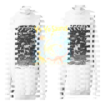 ヨーヨーザウルスファニーヨーヨー時代 長袖tシャツ スウェットシャツ - Kawaiitshirt