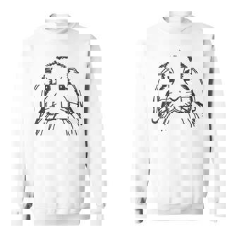 ラインアートダッドママラビット-ホーランドロップ スウェットシャツ - Kawaiitshirt