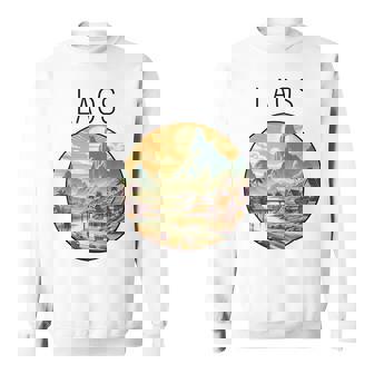 ラオスの風景 アールデコ スウェットシャツ - Kawaiitshirt