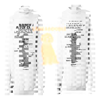 ラブラドゥードルの解剖学かわいい犬面白い犬ラブラドゥードル スウェットシャツ - Kawaiitshirt