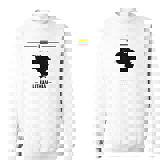 リトアニアの国旗、地図と国名リトアニア。 スウェットシャツ - Kawaiitshirt