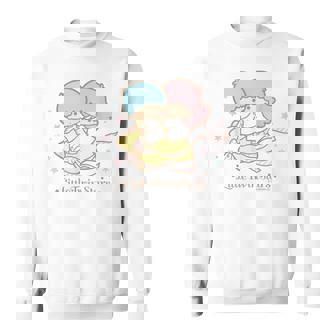 リトルツインスターズ ほしにのって ライトカラー スウェットシャツ - Kawaiitshirt