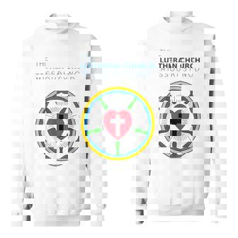 ルーテル教会 ミズーリ州会議 Lcms ローズシールロゴ スウェットシャツ - Kawaiitshirt