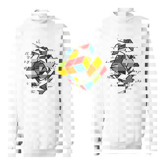 ルービックキューブ ルービックキューブ マジックキューブ レトロ ルービ ヴィンテージ オタク スウェットシャツ - Kawaiitshirt