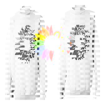 レインボー ヒマワリ ハッピー プライド スウェットシャツ - Kawaiitshirt