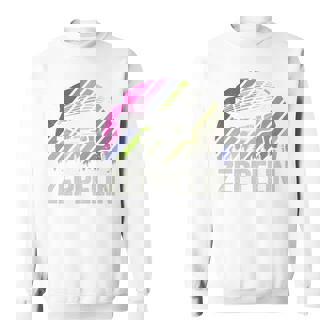 レトロ ヴィンテージ ツェッペリン 飛行船 航空 飛行船 メンズ レディース キッズ 長袖tシャツ スウェットシャツ - Kawaiitshirt