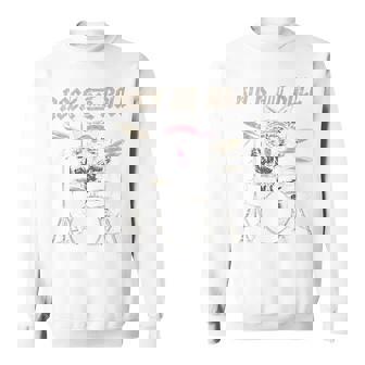 ロックンロール キャットドラム ヴィンテージ Rock Cat Drummer Art Back スウェットシャツ - Kawaiitshirt