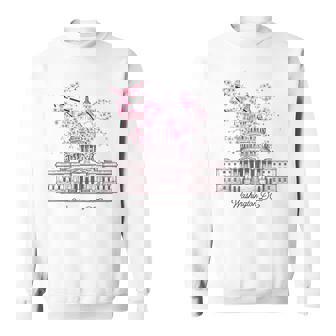 ワシントンdcキャピトルビル桜 スウェットシャツ - Kawaiitshirt
