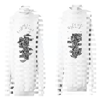 ヴィンテージ Hd オートバイtwin ショベルヘッド エンジン ドローイング バイカー スウェットシャツ - Kawaiitshirt