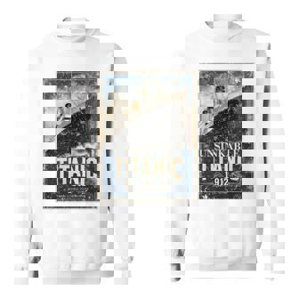 ヴィンテージ Rms タイタニック 1912 クルーズ歴史ポスター 記念品 長袖tシャツ スウェットシャツ - Kawaiitshirt