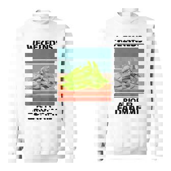 ヴィンテージ 枝豆 食べ物好き 週末は枝豆好きの人へ スウェットシャツ - Kawaiitshirt