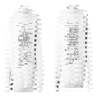 ヴィンテージエンジンブロックの青写真図–メンズカーグラフィック スウェットシャツ - Kawaiitshirt