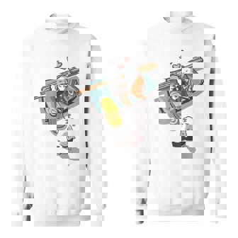 一緒に寝る 寿司 と 寝ぼける 寿司 たまご サーモン 穴子 スウェットシャツ - Kawaiitshirt