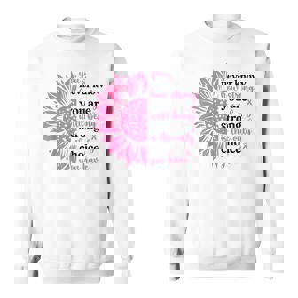 乳がんファイター サバイバー ひまわり ピンクリボン 戦士 スウェットシャツ - Kawaiitshirt