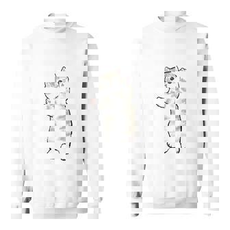 五十歩ひゃっほう 猫 ネタ ことわざ ことわざのもじり ジョーク ギャグ ダジャレ ツッコミ おもしろ メンズ 半袖 長袖tシャツ スウェットシャツ - Kawaiitshirt