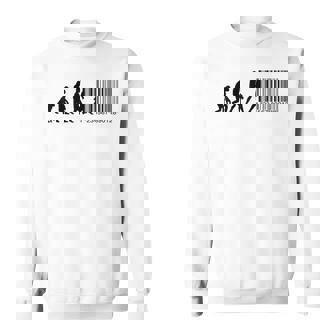 人類の進化がバーコードになる スウェットシャツ - Kawaiitshirt