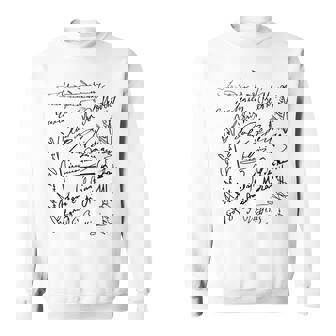 作曲家シグネチャー バッハベートーヴェン・マーラー モーツァルト・ロッシーニ スウェットシャツ - Kawaiitshirt