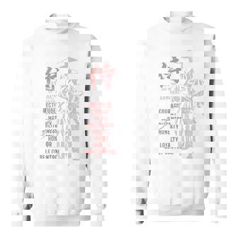 侍、日本の戦士の美徳-バックプリント スウェットシャツ - Kawaiitshirt