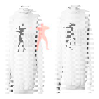 円盤 面白い 円盤投げ 長袖tシャツ スウェットシャツ - Kawaiitshirt