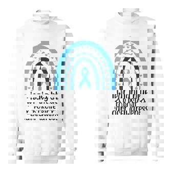 前立腺がん啓発 ライトブルー アーチ スウェットシャツ - Kawaiitshirt