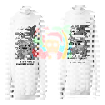 北極を再び暖かく 面白い トランプ ホットココアトロピック 長袖tシャツ スウェットシャツ - Kawaiitshirt