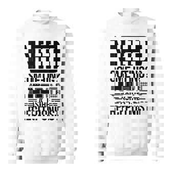 受付係の受付秘書に聞いて欲しいもの スウェットシャツ - Kawaiitshirt