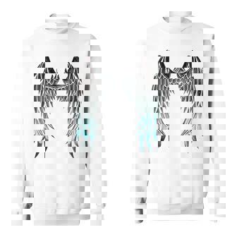 天使の羽 バックプリント スウェットシャツ - Kawaiitshirt