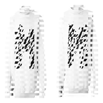 太字 クリエイティブ ゼブラマーカー 文字 M デザイン アニマルシリーズ スウェットシャツ - Kawaiitshirt