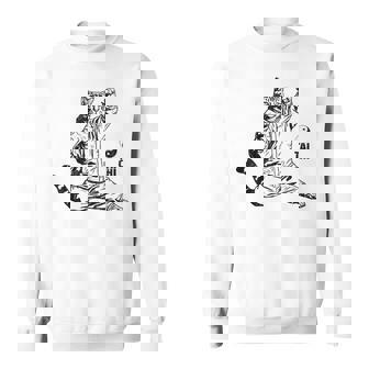 太極拳 猫 格闘技 面白い 猫 格闘 スウェットシャツ - Kawaiitshirt