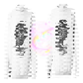 宇宙飛行士tレックス 恐竜 宇宙人 宇宙人 惑星 銀河 スウェットシャツ - Kawaiitshirt