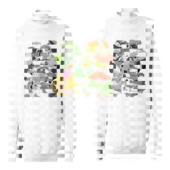 寿司 アニメ カエル 寿司好き 長袖tシャツ スウェットシャツ - Kawaiitshirt