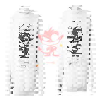 小さな悪魔 いたずらな小悪魔 長袖tシャツ スウェットシャツ - Kawaiitshirt