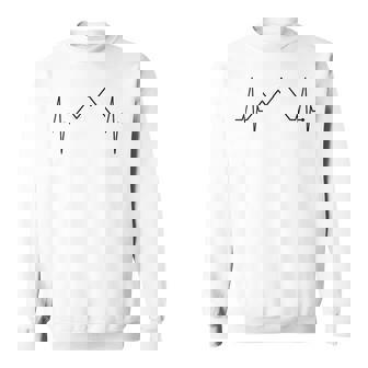 山のハートビート ハイキング 登山 恋人 ハイカー スウェットシャツ - Kawaiitshirt