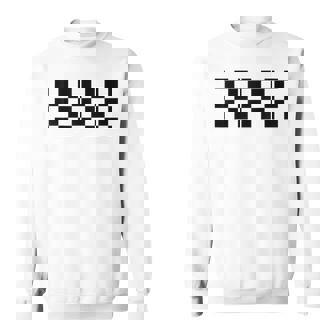 市松模様 チェッカーボード チェック カーレース フラッグパターン スウェットシャツ - Kawaiitshirt