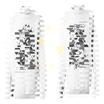 幾何学図形 抽象 モダンアート ヴィンテージ 三角形 スウェットシャツ - Kawaiitshirt